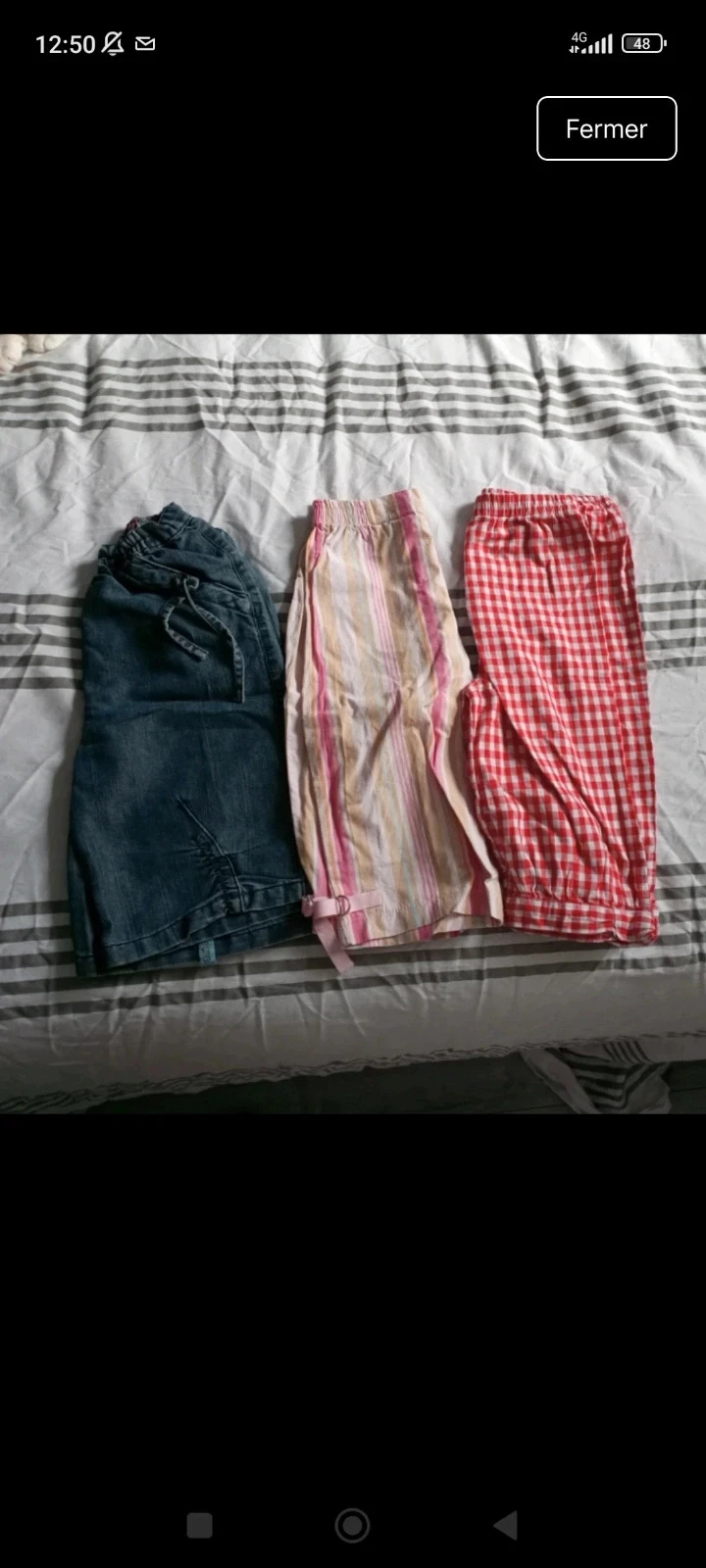 Lot de 3 pantacourts 2 ans fille